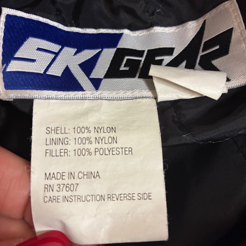 Ski Gear Mens Black Insulated Snow Pants Full Side Zip Medium RN 37607 - Picture 5 of 6